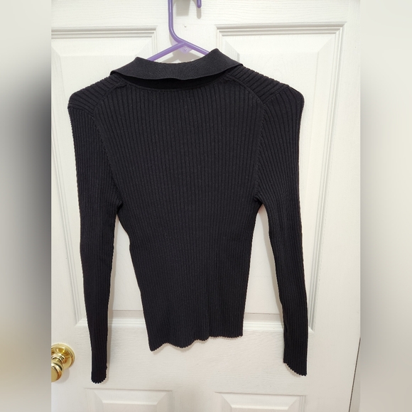 Zara Ribbed Polo Shirt - Picture 2 of 7